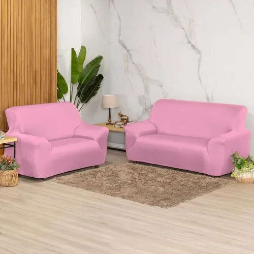 Kit para fundas de sofá de 2 y 3 plazas, malla lisa y 9 cierres, color