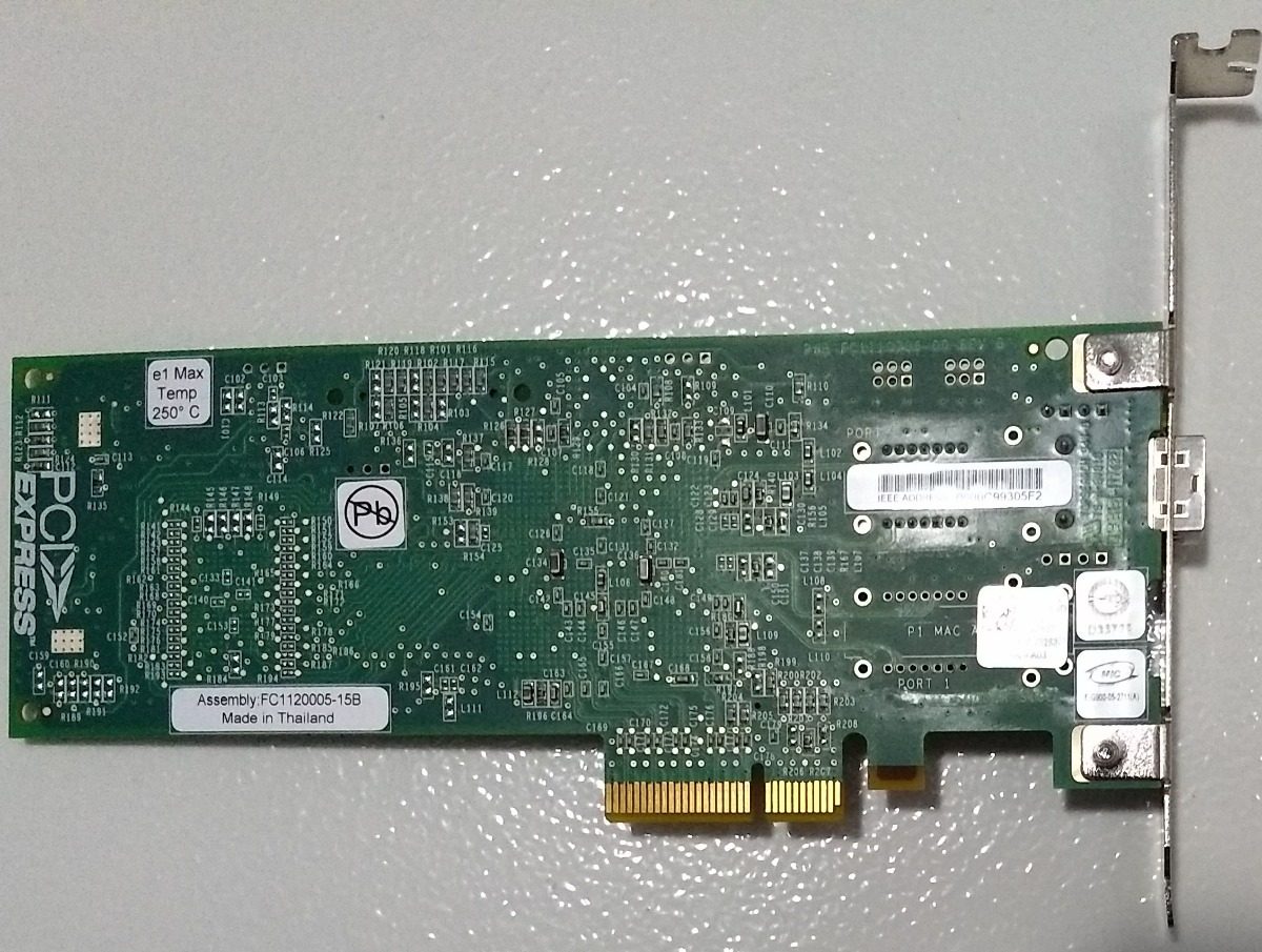 Placa Fibra Optica Pci Express Emulex Ftlf8524e2gnl Em 850nm Mercado