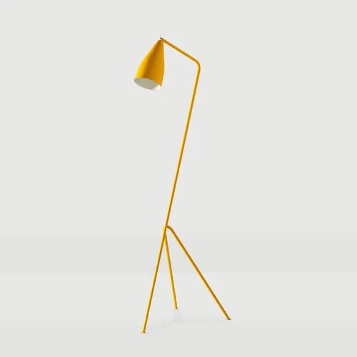 Lampara De Pie Olivia En Amarilla Iluminacion Led