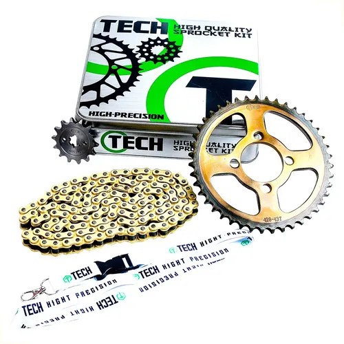 Kit De Arrastre Sprockets Bajaj Ct 100 Reforzada Dorada