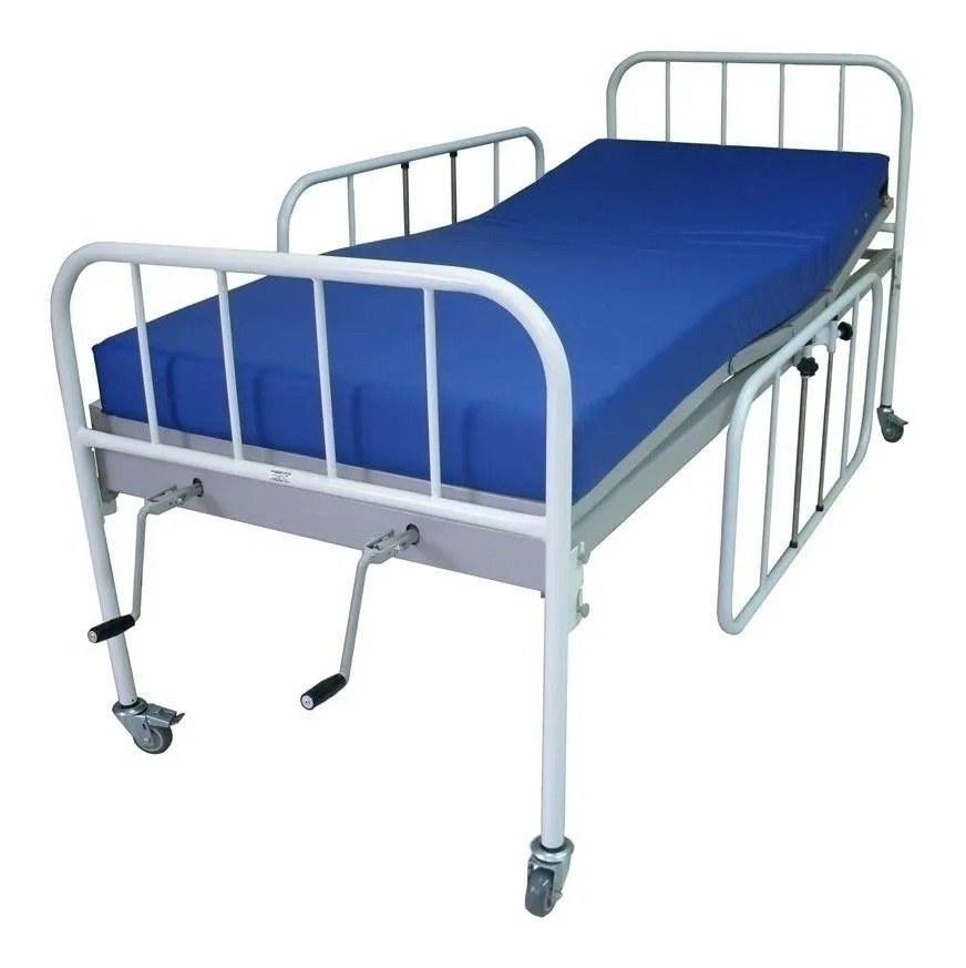 Cama Hospitalar 2 Manivelas Usada. Com Colchão Novo Mercado Livre