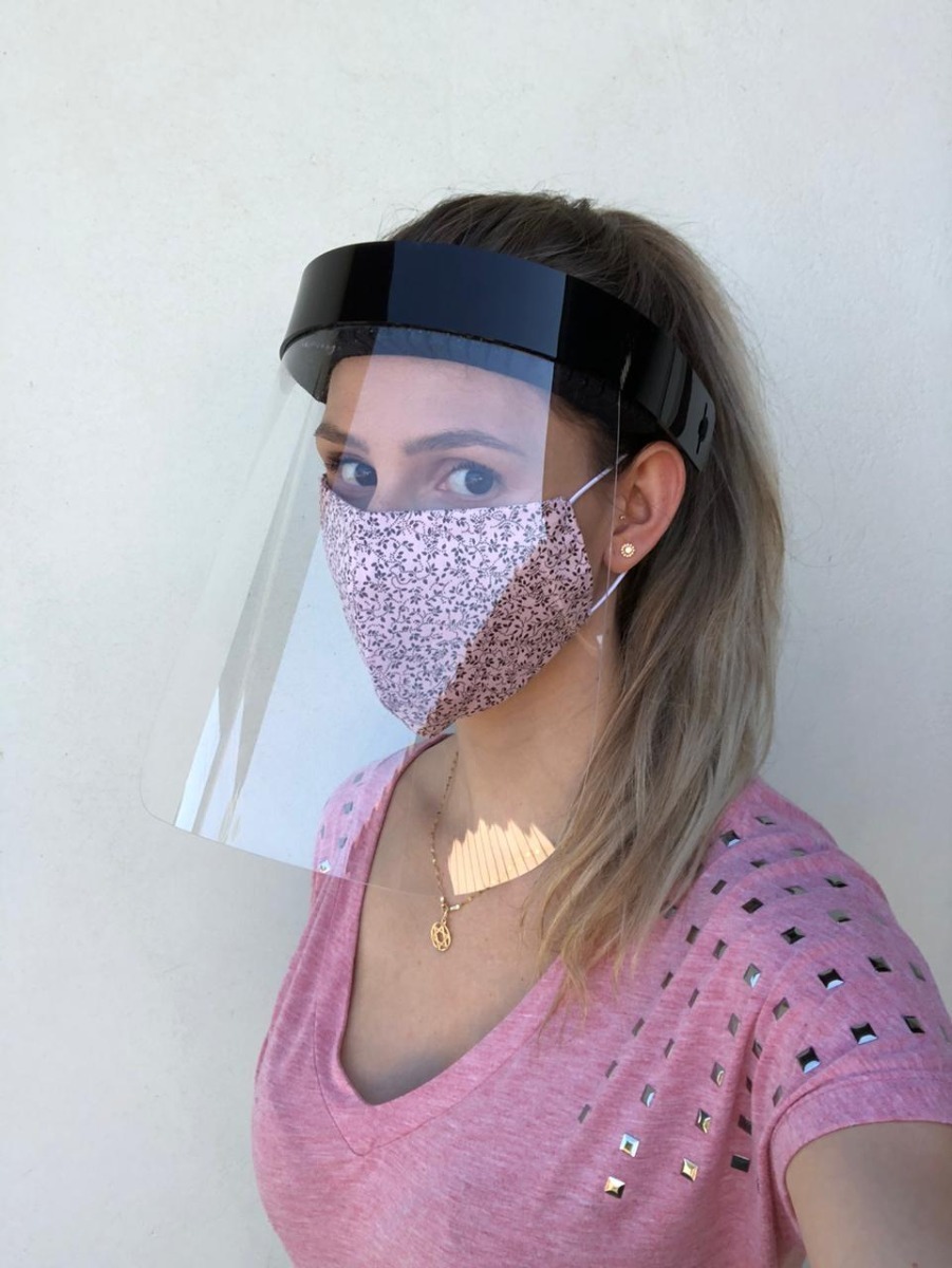 Máscaras De Proteção De Acrílico Face Shield Mercado Livre