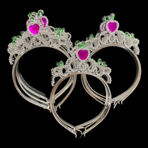 12 Tiaras De Princesa Coroa Rainha Brilhante Atacado Parcelamento sem