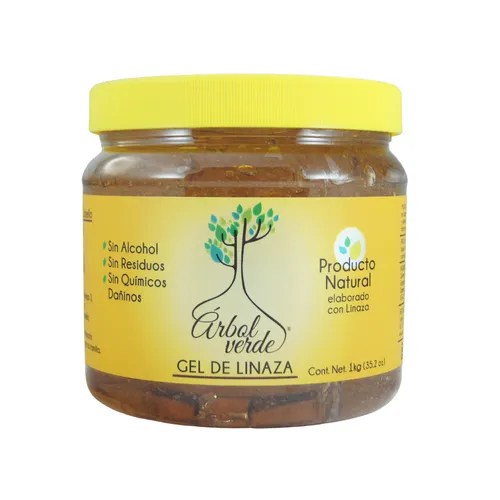 Gel Fijador De Linaza Para Peinar 1 K Arbol Verde Natural Cuotas sin