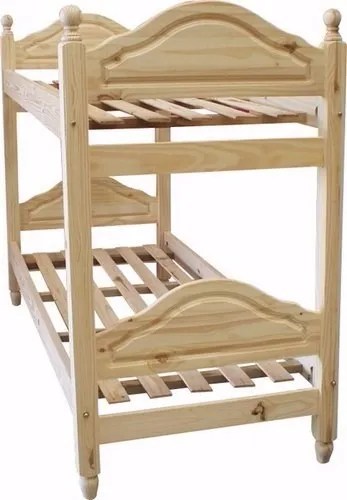Cama Superpuesta De Pino Torneada 1 Plaza Desmontable | Muebles Acuario