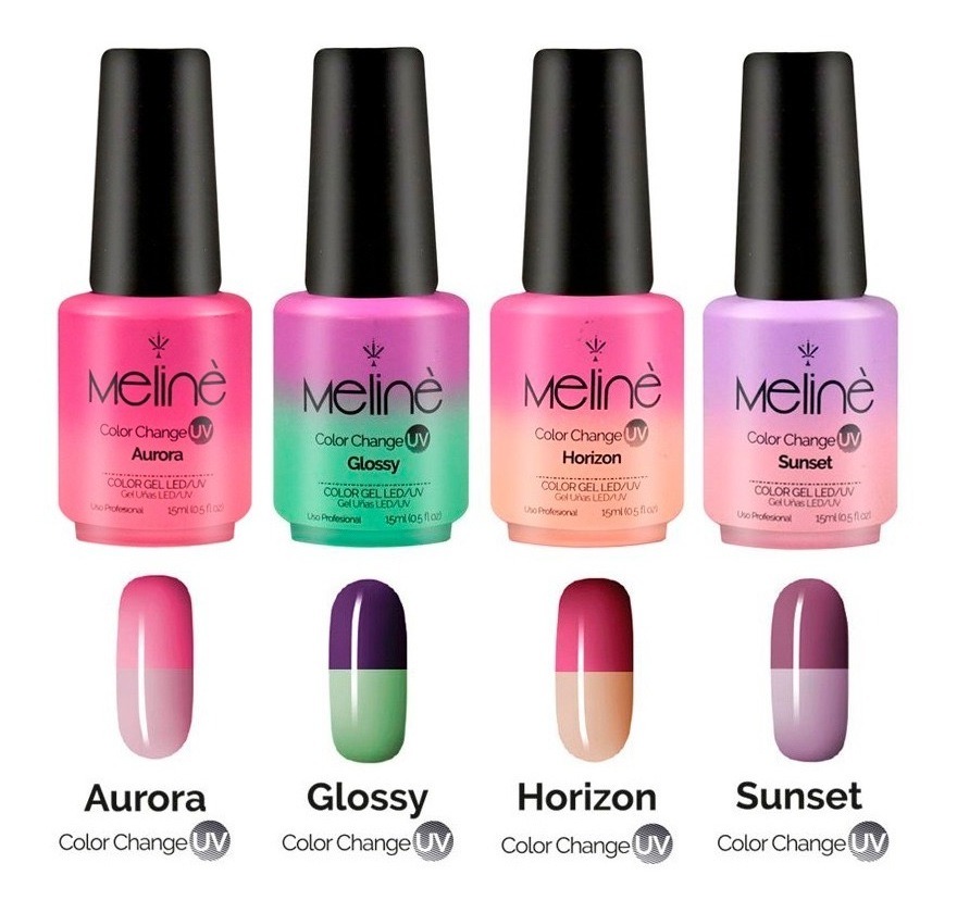 6 Esmaltes Meliné Semipermanente Gel Led/uv Cuotas Distribuidora BONPEL