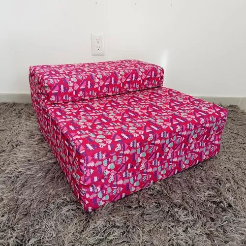 Sofá Cama Infantil Plegable, Con Soporte Firmé Color Rosa