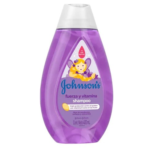 Shampoo Johnson's Baby Fuerza y Vitamina en botella de 400mL por 1