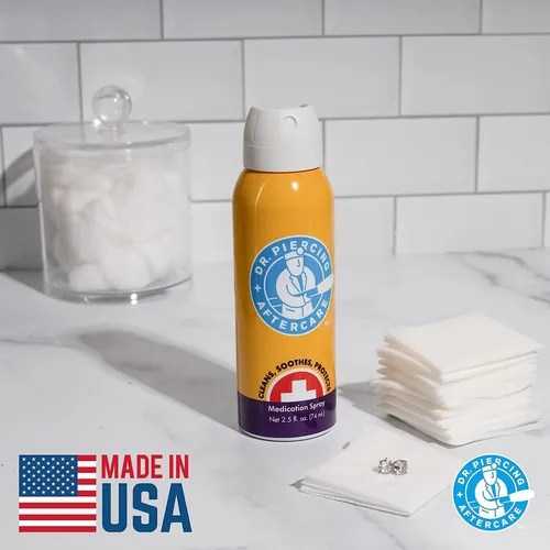 Dr. Piercing Aftercare Spray Solución Salina Para Piercing Envío gratis