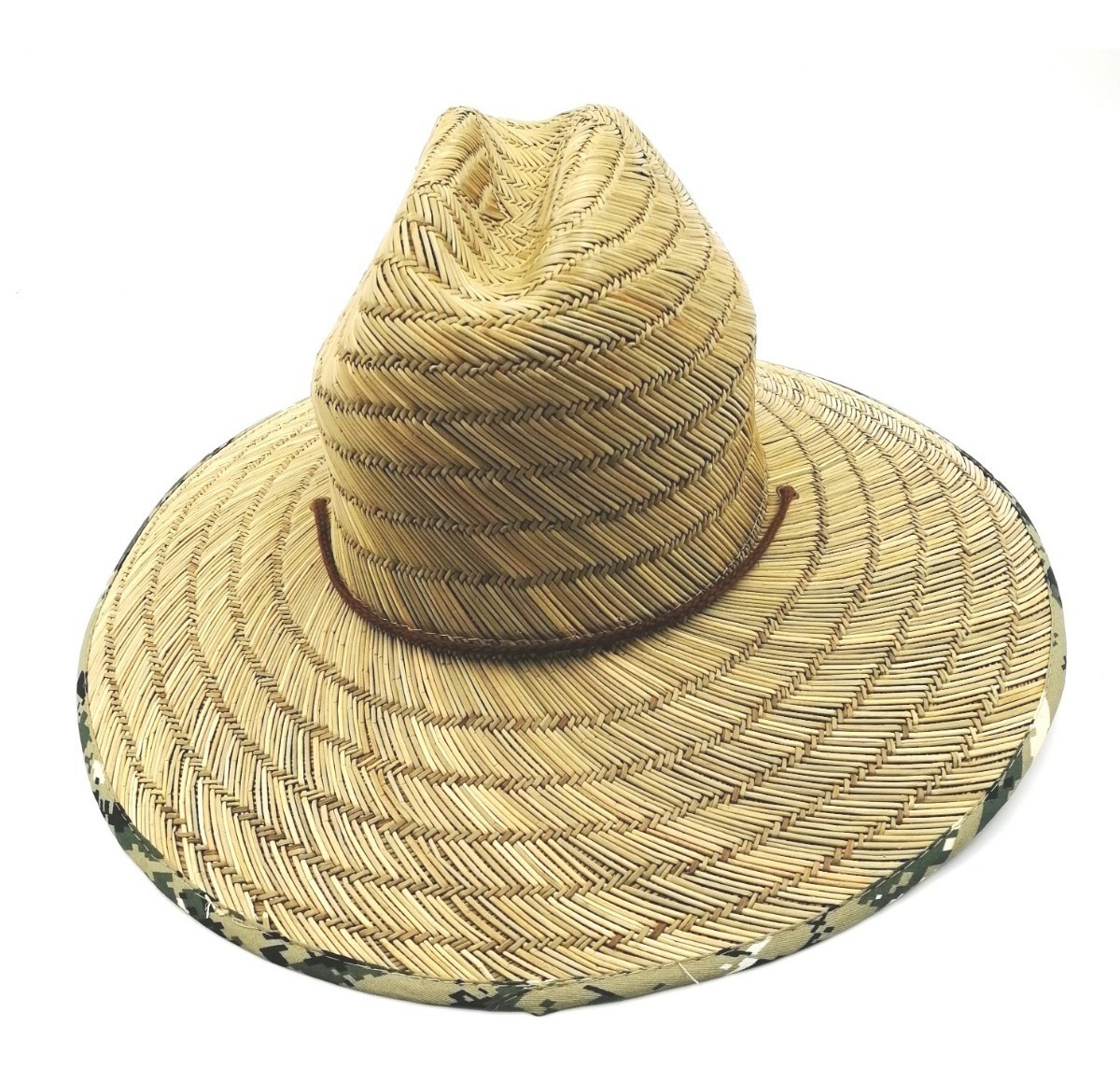 Chapéu De Palha Masculino Estampado Grande Praia Surf