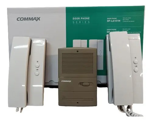 Kit Portero Electrico Commax Dp 101 La Frente + 2 Teléfonos