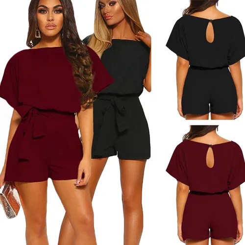 Palazzo Jumpsuits Elegante De Moda Corta Casual Dama Meses sin intereses