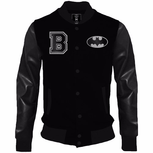 Chaqueta Batman Black Varsity Jacket Mascara De Latex Hombre Mercado