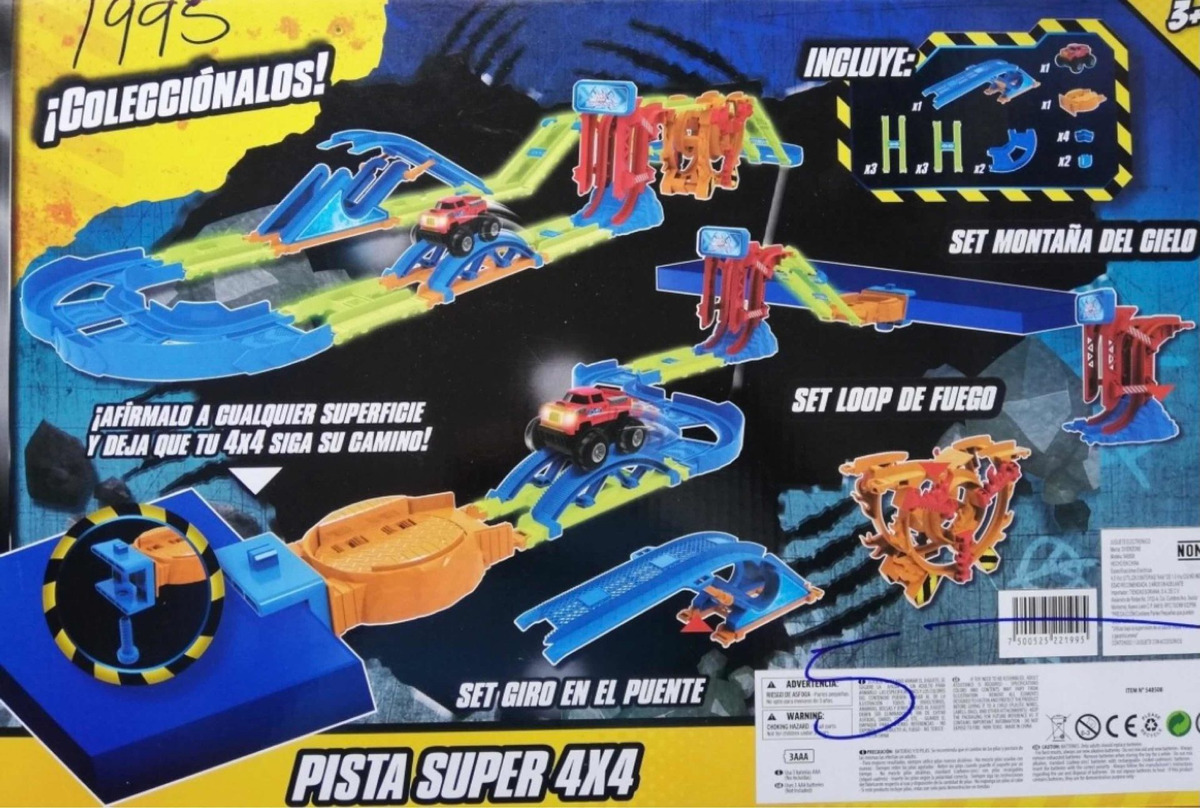 Juguete Pista Armable 4x4 Brilla En La Oscuridad Diverzone Meses sin