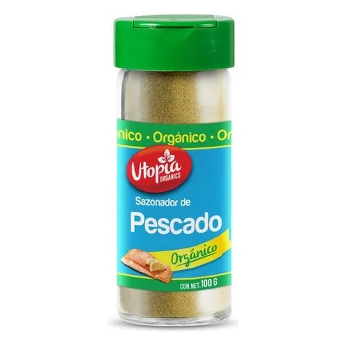 Sazonador Para Pescado Organico Utopia Organics 100 Grs Meses sin