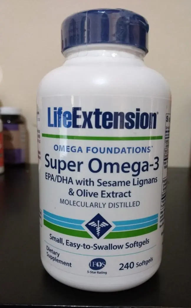 Super Omega 3 240 Softgels Life Extension Epa Dha Fish Oil Mercado Livre