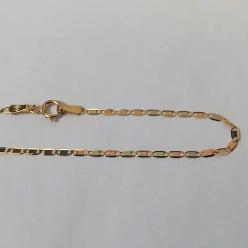 Cadena De Oro Florentino 14k Tipo Navaja 50cm Envío Gratis Meses sin