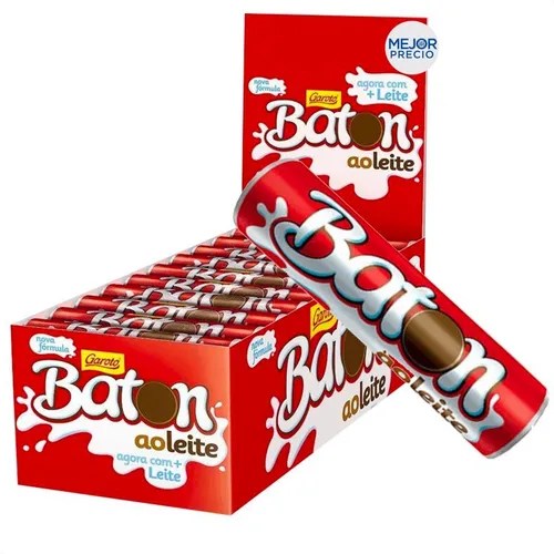 Chocolate Garoto Baton Con Leche Caja X30u Mejor Precio
