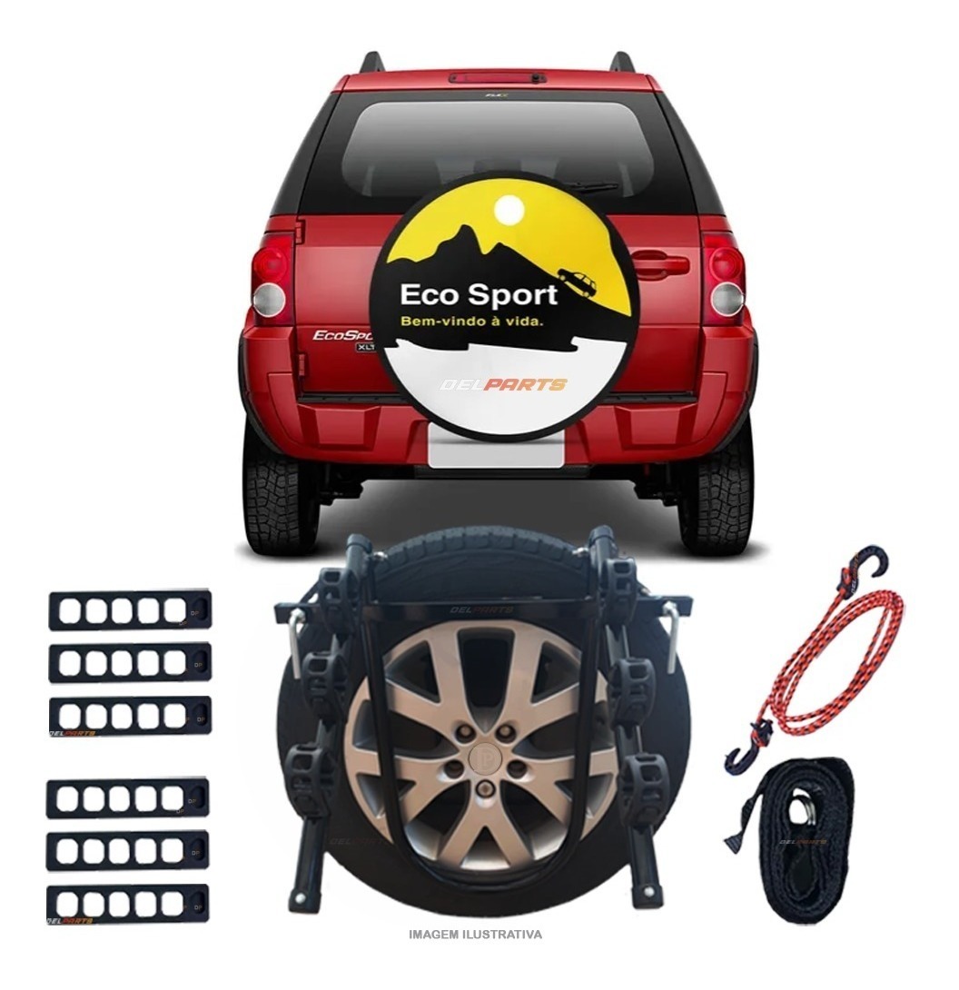 Transbike Rack Estepe Ford Ecosport Suporte Para Até 3 Bikes Mercado