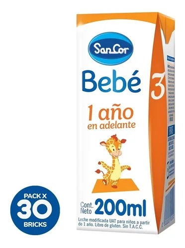 Leche Sancor Bebe 3 Nutricion Completa 200Ml X 30 Unidades | Ecomodico