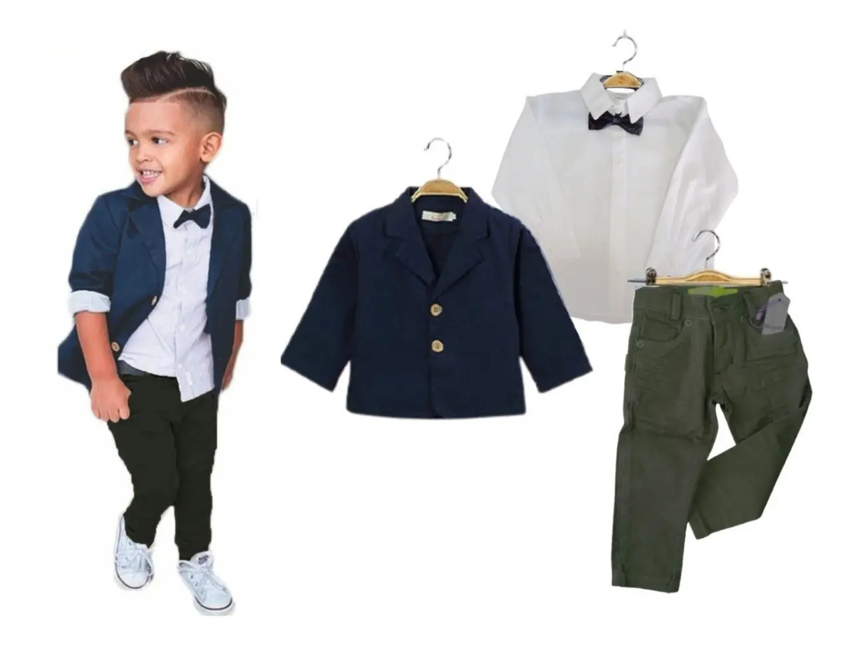 Roupa Esporte Fino Infantil Blazer Menino De 1 A 7 Anos Mercado Livre