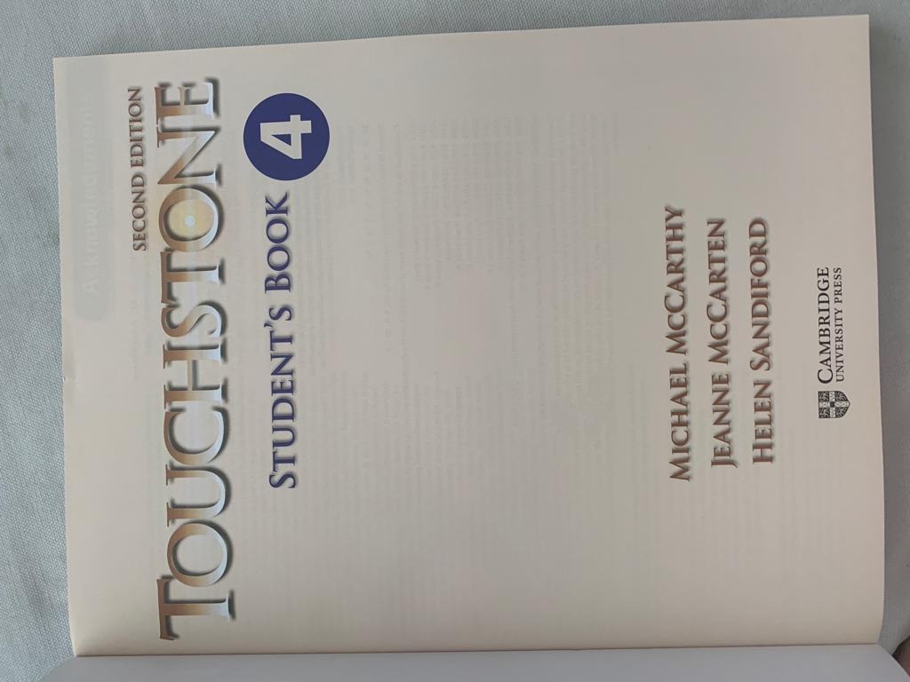 Touchstone 2nd Edition Full Contact 4. Cambridge. Mercado Libre
