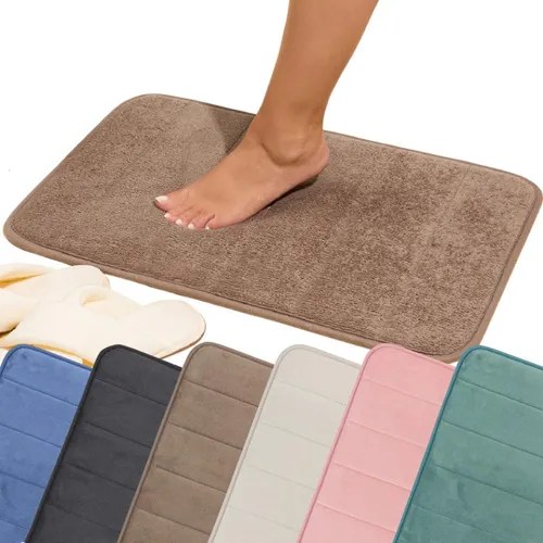 Tapete Para Banheiro Em Memory Foam 40x60cm Toque Macio Parcelamento