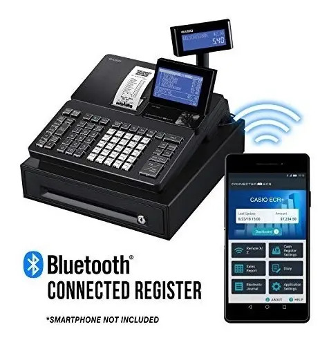 Caja Registradora Casio Pcr-T540 Profesional Bluetooth Aplicación De Smartphone | Envío Gratis