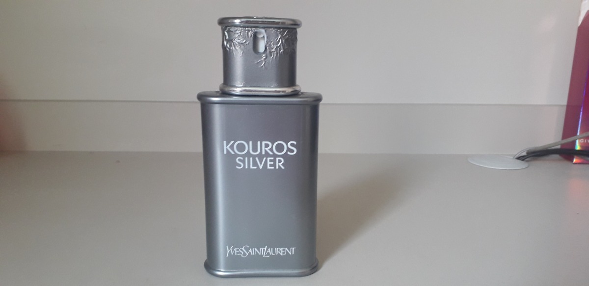 Vidro Vazio Kouros Silver Edt Ysl Perfume Importado 100ml Mercado Livre