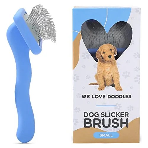 We Love Doodles Mini Slicker Brush Para Cachorros Pequeños Cuotas sin
