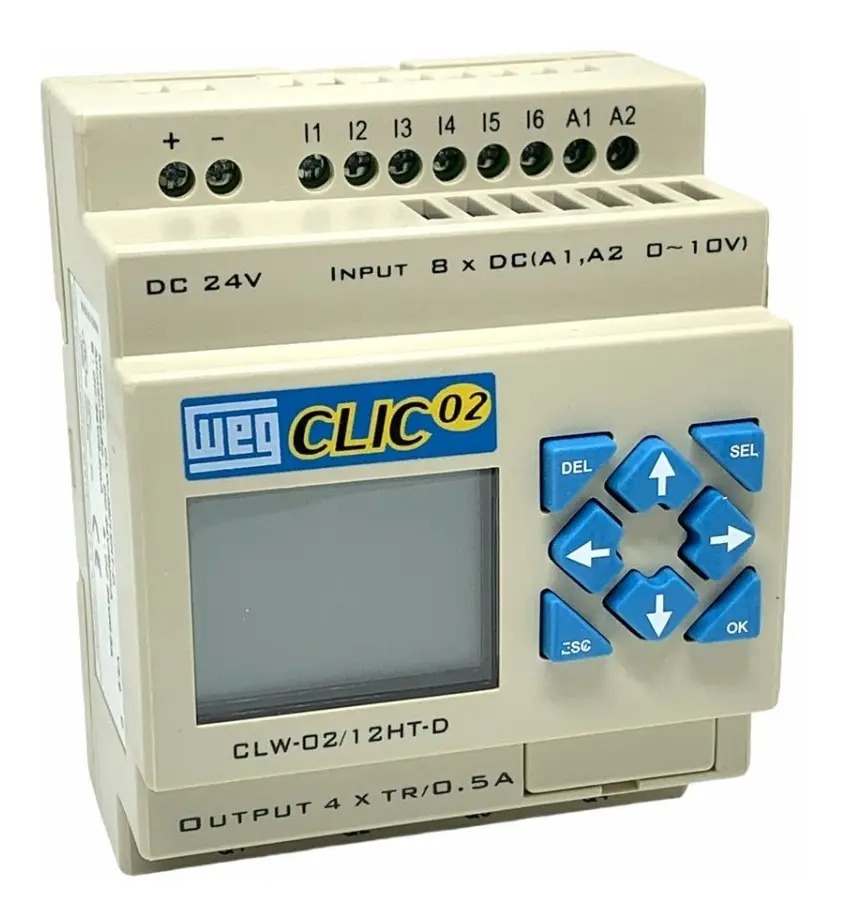 Clp Clic02 Clw02 12htd 3rd 24vcc Controlador Logico Weg Mercado Livre