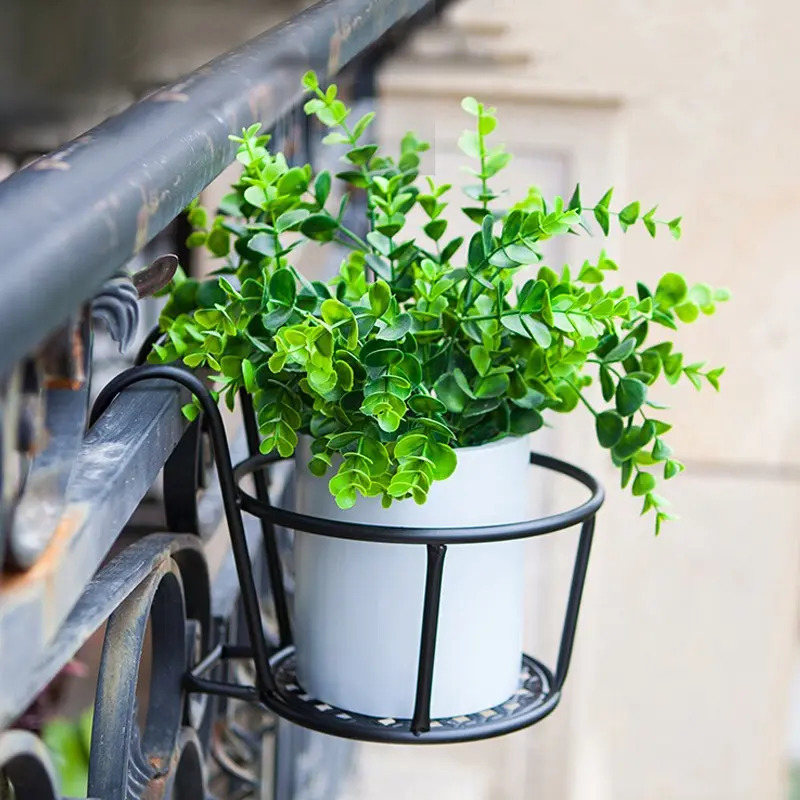 Suporte De Vaso De Flor De Suspensão Varanda Railing Wall Ro Mercado