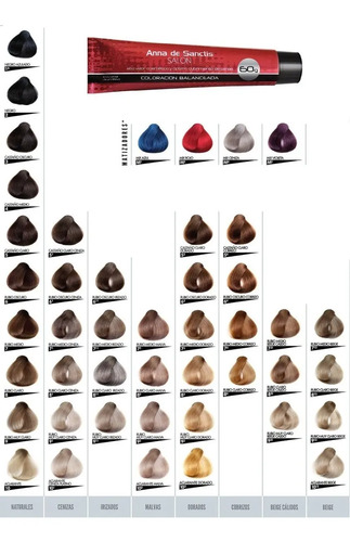 Carta De Colores Ads Salon Coloración Profesional | Mercadolibre