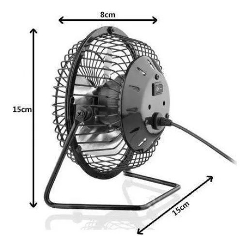 2 Mini Ventilador Usb De Mesa Portátil Silencioso