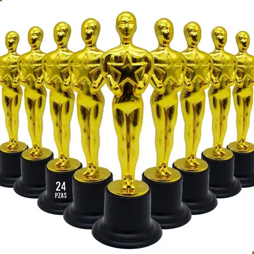 24 Estatuilla Dorado Premio Mini Oscar Hollywood Trofeo 12cm Envío gratis
