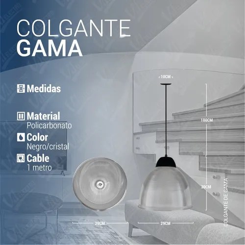Lamparas Galponeras Colgantes Led Techo Pantalla 29cm E27 en venta en