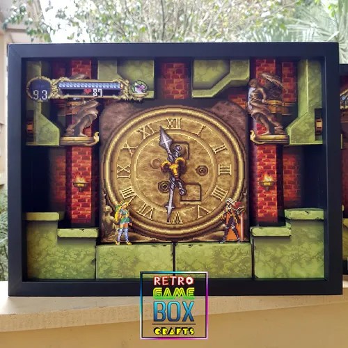 Quadro Diorama Castlevania Sotn Clock Room Frete grátis