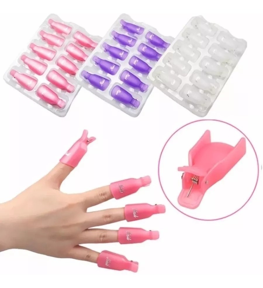 Kit 10 Dedeira Para Unhas Remoção De Gel, Acrigel E Fibra