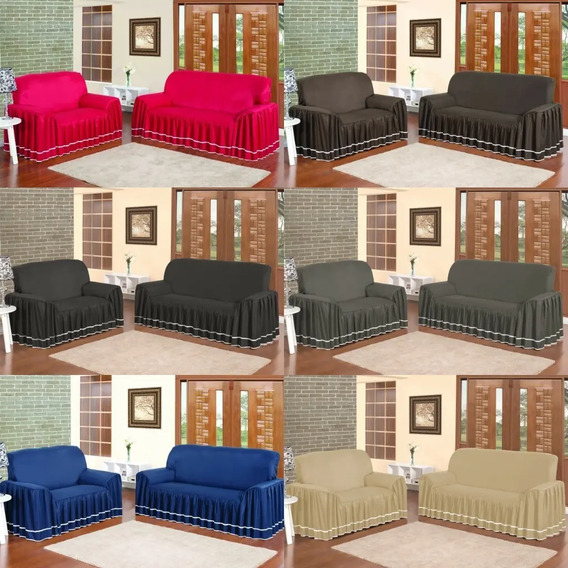 Capa Sofa 2 E3 Lugares Mercadolivre