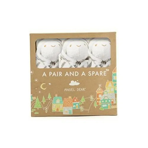 Angel Dear 1136s Pair And A Spare 3 Piece Blanket Set, Grey Color Grey