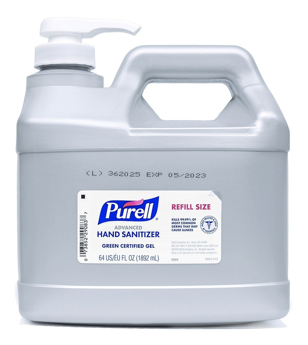 Gel Antibacterial Purell *1* Botella 1.89l Con Dispensador Mercado Libre
