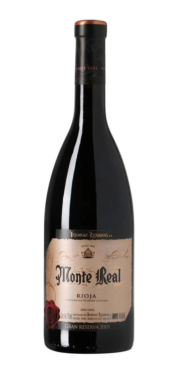 Vino Tinto Monte Real Gran Reserva 750 Ml Mercado Libre