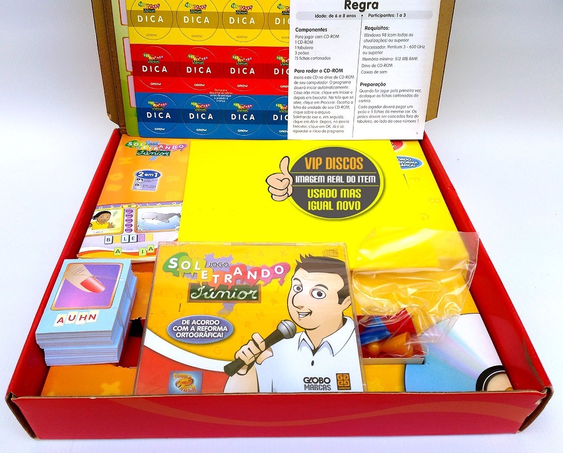 Jogo Soletrando Junior 2009 Luciano Huck Original Sem Uso! Mercado
