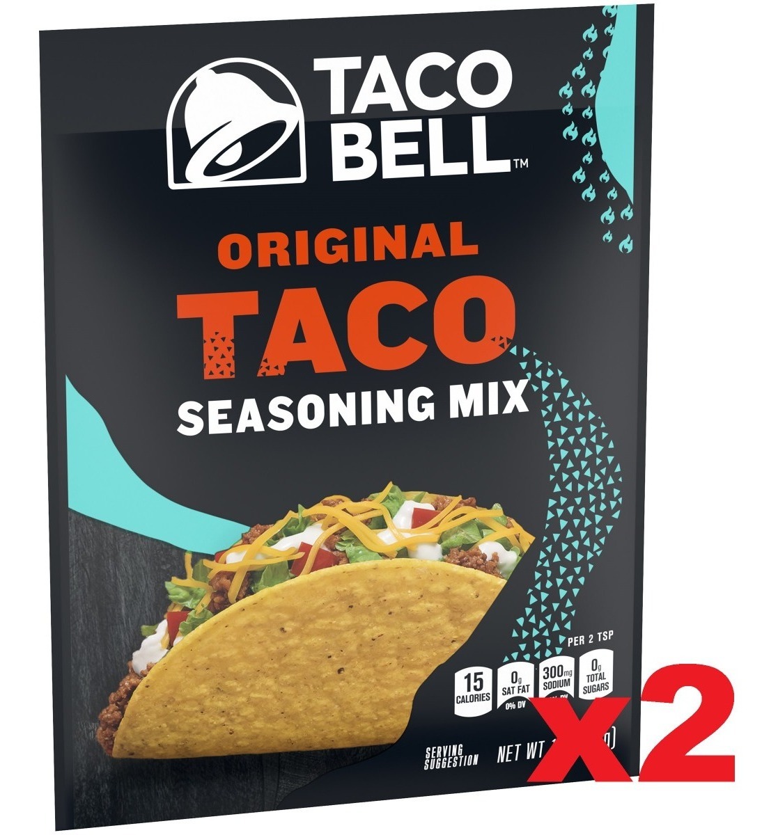 Taco Bell Seasoning Mix Sazonador Sabor Taco Bell 2 Sobres MercadoLibre