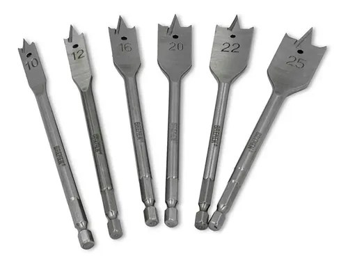 Set Mecha Pala Madera Bremen 6 Pz Brocas 10 A 25 Mm 7616 | Ferrimaq S.r.l