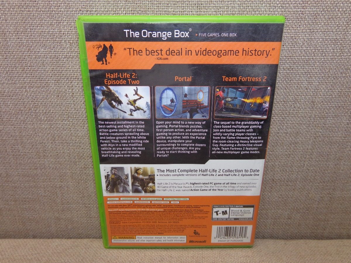 The Orange Box Xbox 360 Mercado Libre