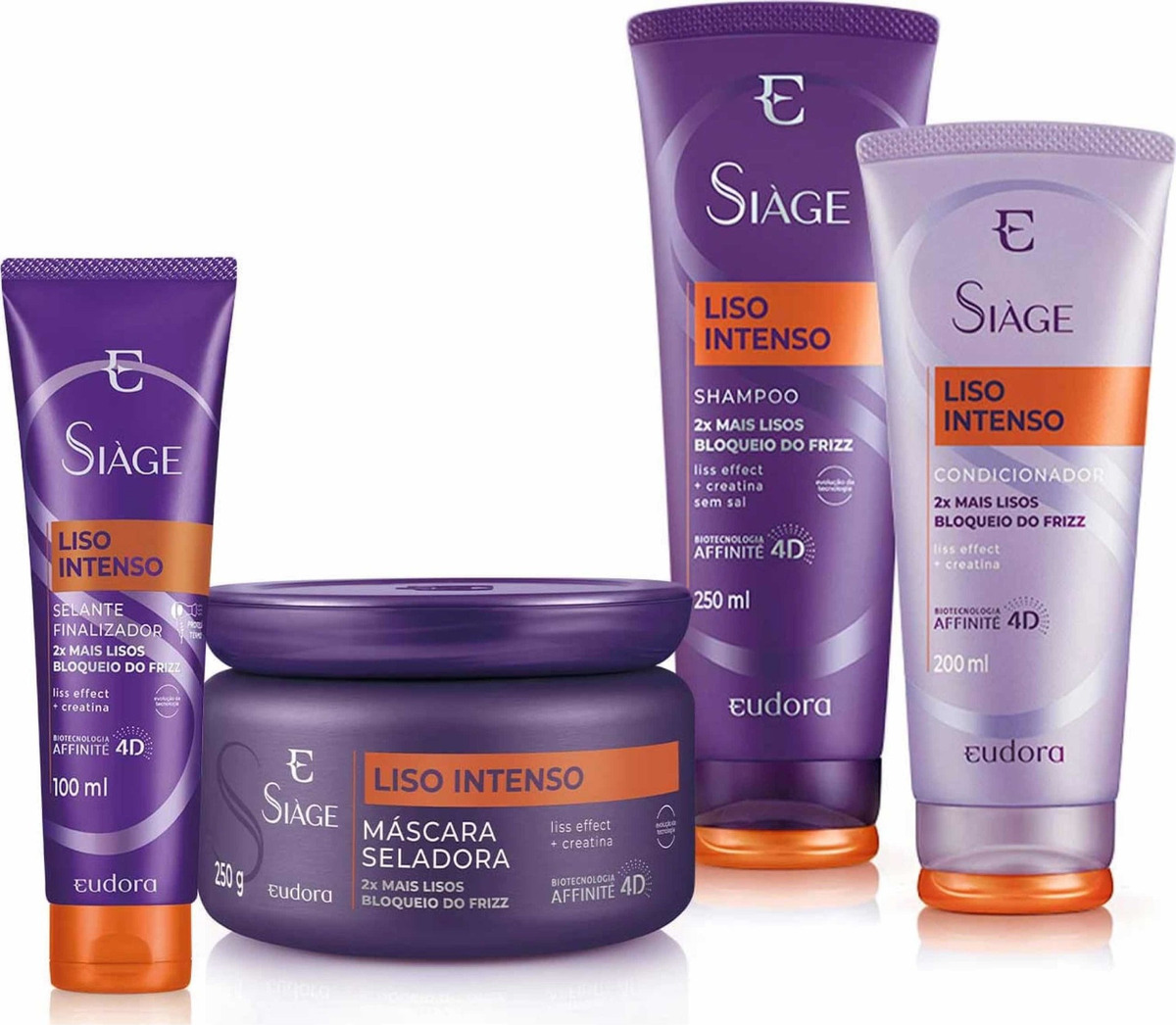 Kit Siàge Liso Intenso Eudora Completo + Necessaire Eudora SOUL BEAUTY