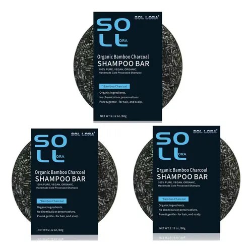 3 Peças Shampoo Escurecedor Em Barra E Em Barra A