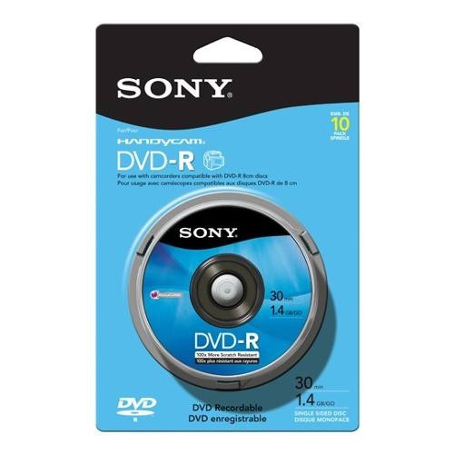 Mini Dvd r 30min 1 4gb Sony 10dmr30 Campana C/10 +c+ Mercado Libre