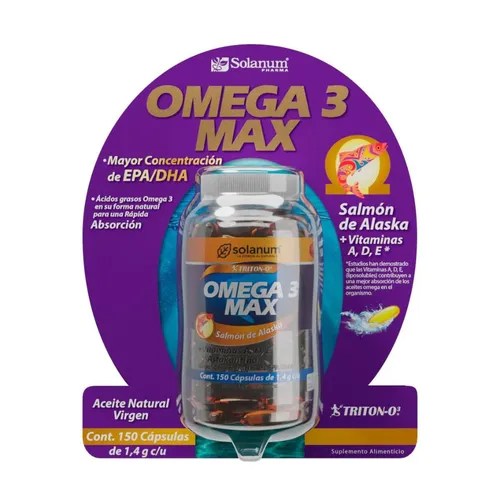 Omega 3 De Salmón De Alaska + Vitaminas 150 Caps Sabor Sin Sabor